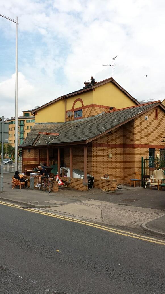 GreentopUK's tweet image. Former pub frequently used by #cardiffs #finestlegaleagles and now it is the subject of eviction notice. #squaters