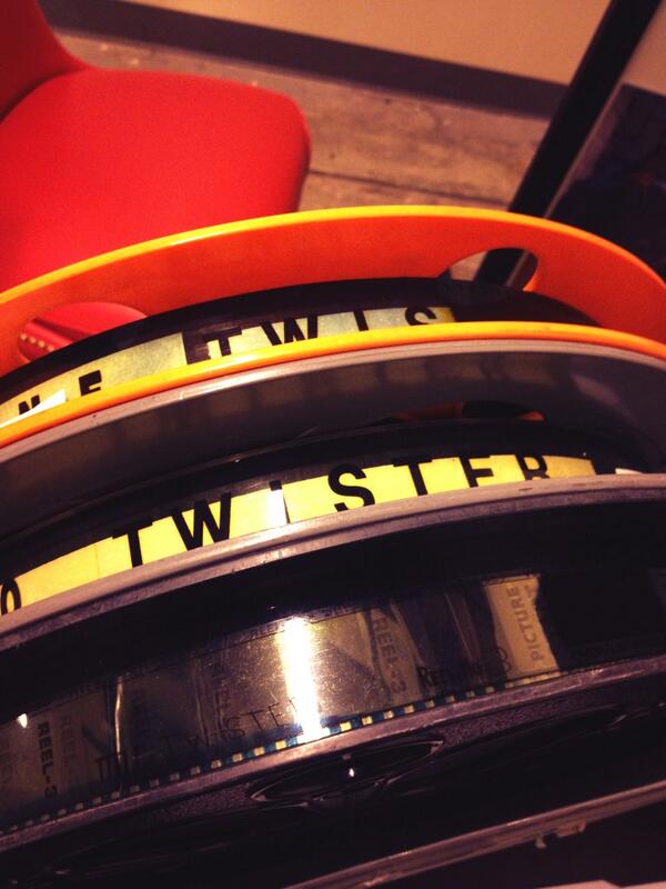 AlamoKC's tweet image. It's back building here at the Drafthouse! #TheTwisterExperiance