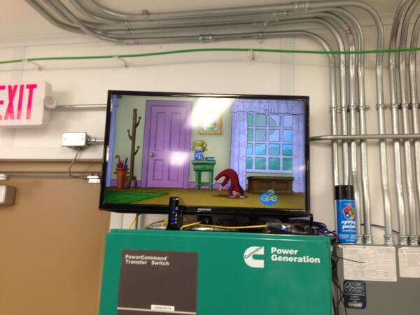 Xcelerate_BB's tweet photo. First video signals are coming in over our #FTTH network head-end! #Broadband and #IPTV are almost here http://t.co/bBQUZ8DKh2