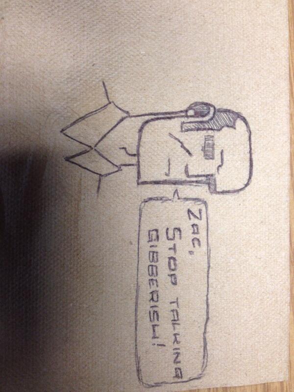Paladizm's tweet image. @Brother33Wright did not know how to handle @pperon, @davenoyes, and I talking about #ASMJS so he made #NapkinArt