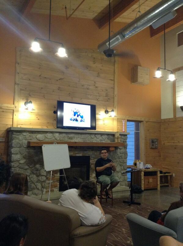 _IDEAfarm's tweet image. Our Executive Director, @mattdeuel, is hitting it hard with our first whole group session. #IF2013