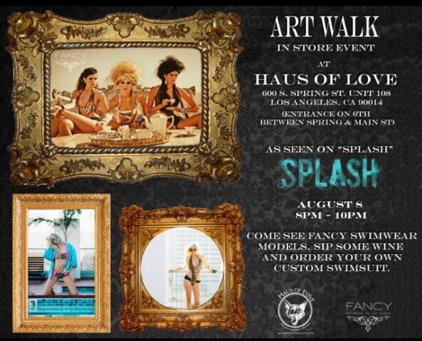 FancySwimwear's tweet photo. Who's rockin' w/ #teamfancy tonight? Come thru to @ShopHausofLove 8-10pm! We are happy to join #DTLAArtWalk! http://t.co/LcJf1WdYQP