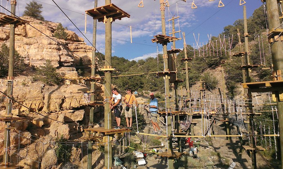 Captain Zipline's Lost Canyon Aerial Park. Reserve: email monty@salida.com. Can book at captainzipline.com soon