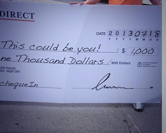 KailaJacques's tweet photo. #chequein #ingdirect http://t.co/4bCqmwQag0