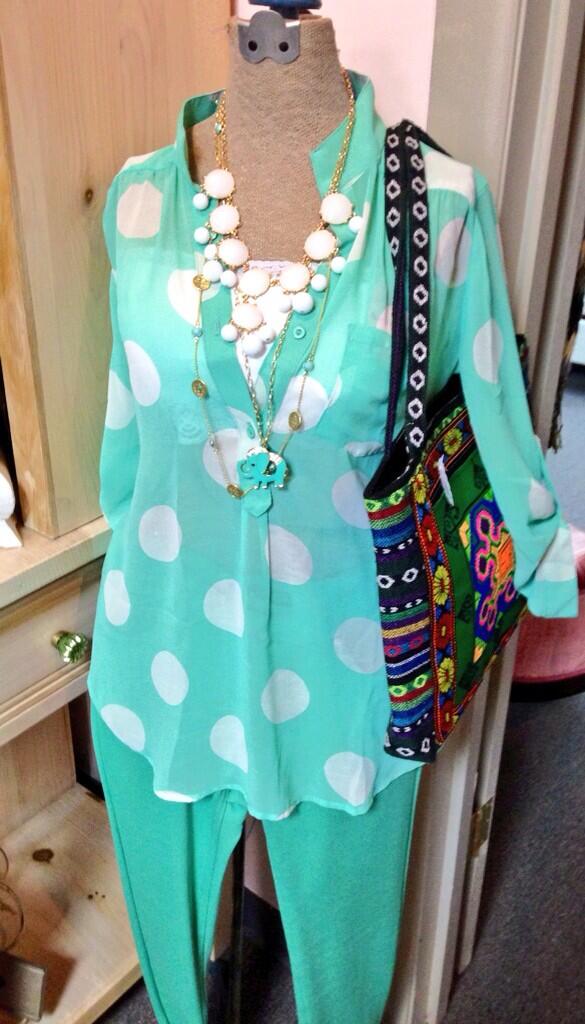 Chicks_Bricks's tweet image. Great new pieces arriving daily. We love this mint dream. Tax free starts this week @ Chicks.