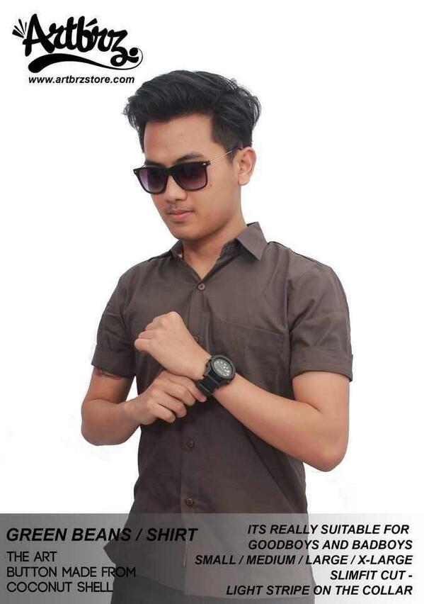 artbrz's tweet photo. GREEN BEANS SHIRT | Available size S - M - L XL | IDR 165K |  Text Order ( 08999666761 ) http://t.co/nQoC3rh38j