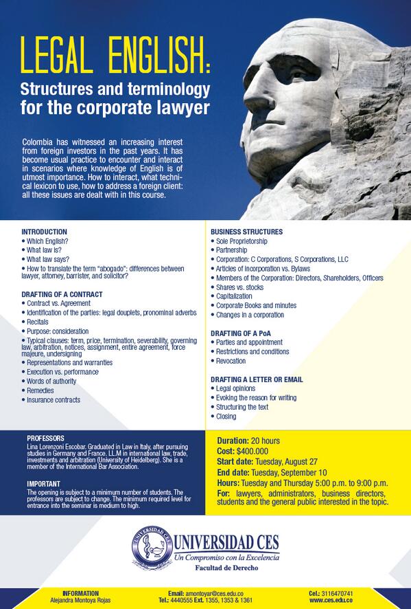 Legal english. Structures and terminology for the corporate lawyer