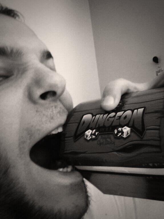 RoboRPG's tweet image. My copy of #DungeonRoll has arrived! @TastyMinstrel @cbdarden