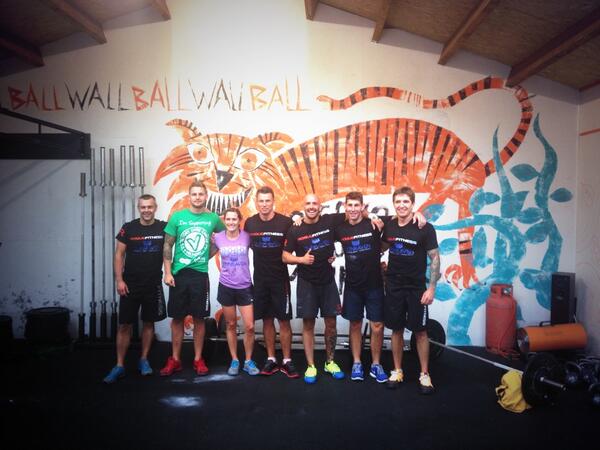First wod complete ! 100 T2B ETYB 10 burpees! <a href="/CrossfitPlace/">The Crossfit Place</a>