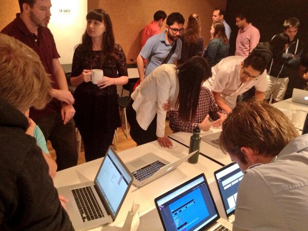 GA's tweet photo. 3 months flew right by. Our latest Web Dev Immersive class @WDI_5 shares their final projects, science fair style: http://t.co/QsEOVzGFHr