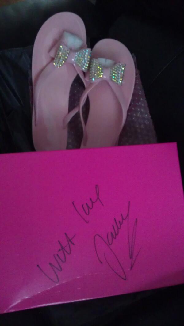 michellmc71's tweet image. Who lvs these i do most amazin birthday gift katie price flip flops with signed box xxxxxxxxx woop next sunglasses