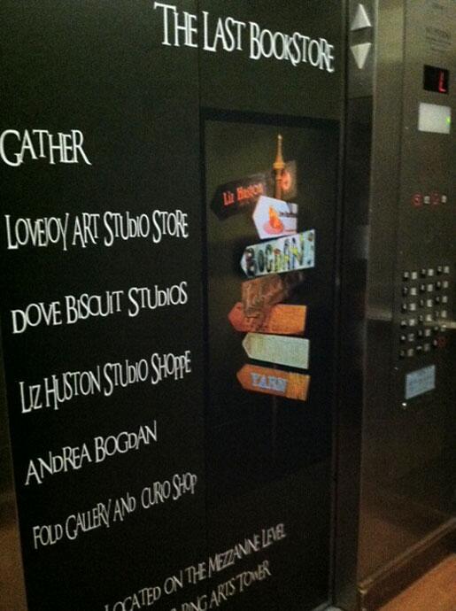 Spring_Arts_Col's tweet image. Spring Arts Collective sign is up in The Last Bookstore: