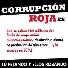 Alonso2005's tweet photo. #CorrupciónRojaEs.
Que se roben 84 Millones de $ del fondo de cooperación Chino-Venezolano http://t.co/22KUYJ9nUz