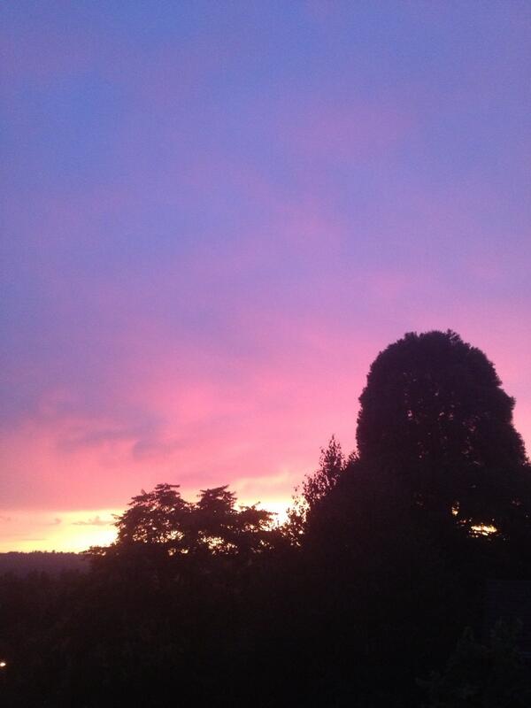 RangerEyres's tweet photo. Facing west. Beautiful evening in #pdx. And a little rain to go with http://t.co/zyL2MpM78b