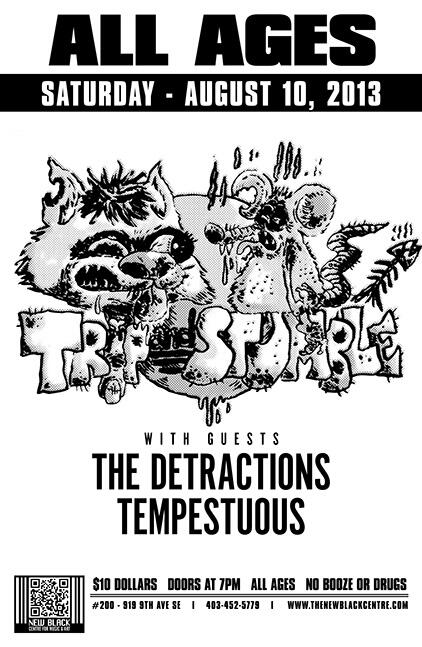 Sweet show tomorrow night <a href="/NEWBLACKCENTRE/">The New Black</a> with Trip and Stumble, The Detractions and Tempestuous