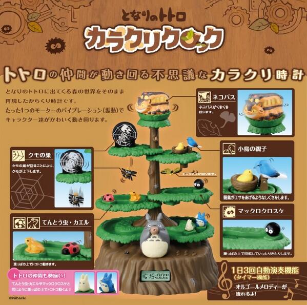 ゴ*リ様 タカラトミー となりのトトロ からくりクロック /Y23141-I2 ゴ*リ様 タカラトミー となりのトトロ からくりクロック /Y23141-I2