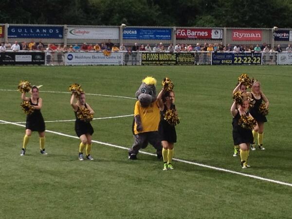 Only at Maidstone's opening game do you get the mascot dancing to GANGNAM Style...