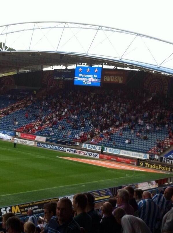 FootyAwayFans's tweet photo. QPR at Huddersfield Town today. #QPR http://t.co/HI55wa5Cw9