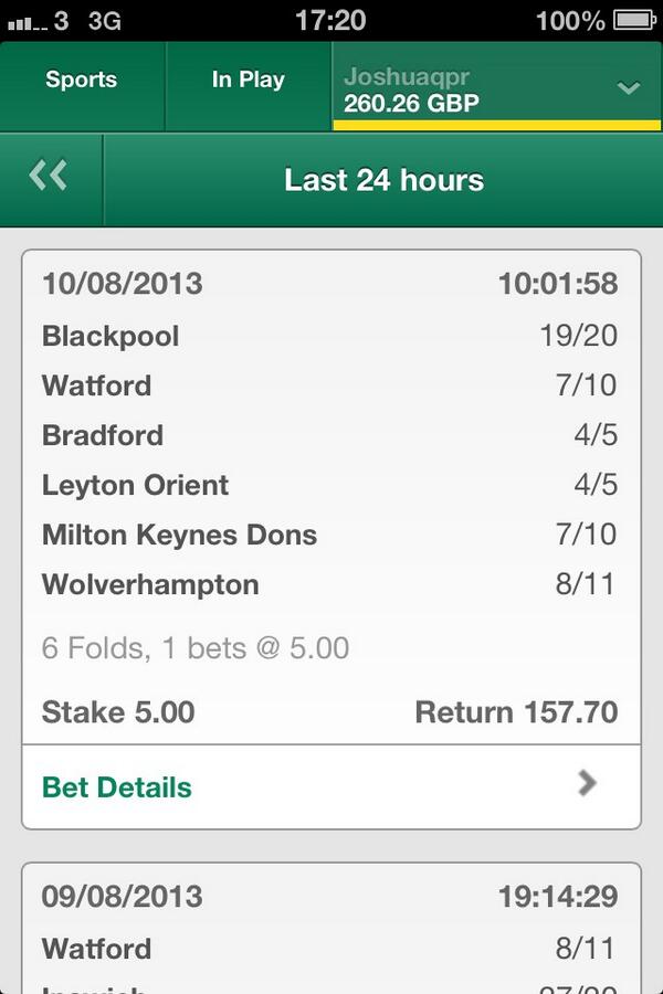 _JoshuaHodges's tweet image. @FootyAccums #bookiebashed