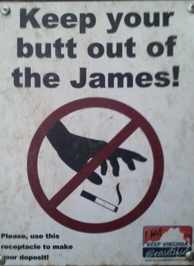 Keep your butt out of the James! #outdoors