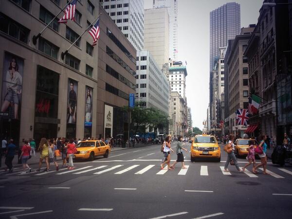 MayaAzzi's tweet photo. So easy to be happy in #NYC. #Morning w/ .@MartaTryshak http://t.co/aeO6f0GBTv