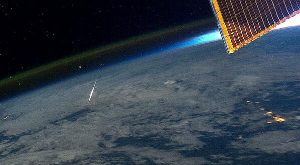 NASAScience_'s tweet image. MT “@Astro_Ron: #Perseids This year I don&apos;t think I&apos;ll get another pic like this from #ISS http://t.co/WI4QUl59xS”