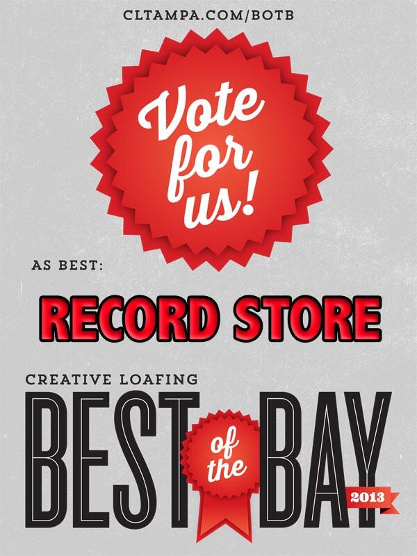 daddykool727's tweet image. Vote for DK in @CL_Tampa's #BestOfTheBay as Best Record Store &amp;amp; please spread the word! Thank you for support! #BOTB