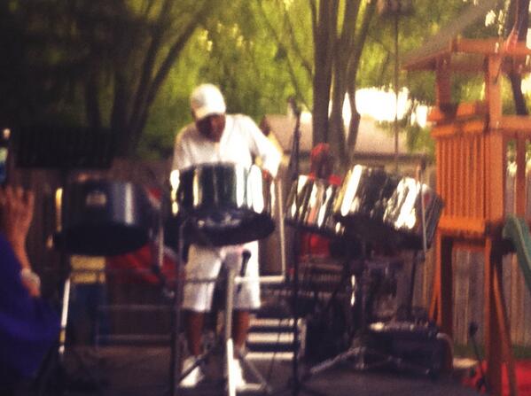 lyssjd's tweet image. Steel pan all the way from T&amp;amp;T! #triniparty