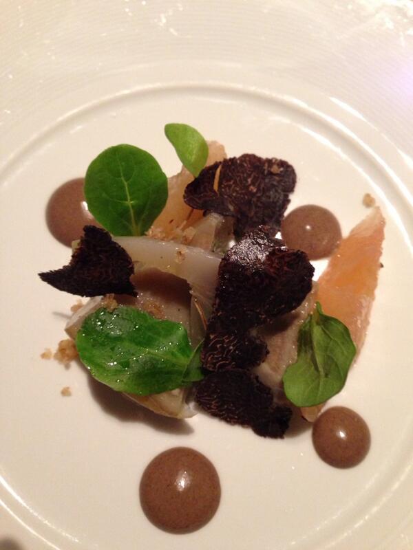 Aussie black truffle night at Patina. Artichoke dish. Gorgeous.