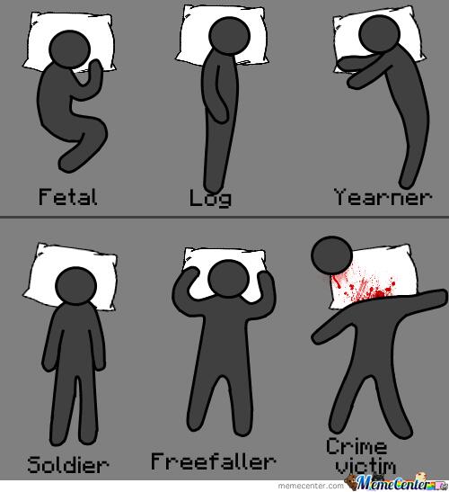 Meme Center on Twitter "The Most Popular Sleeping Positions http//t