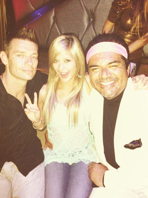 70's party with @georgelopez and @Kyle_Hendricks ! Crazy night at #BootsyBellows #Hollywood ! http://t
