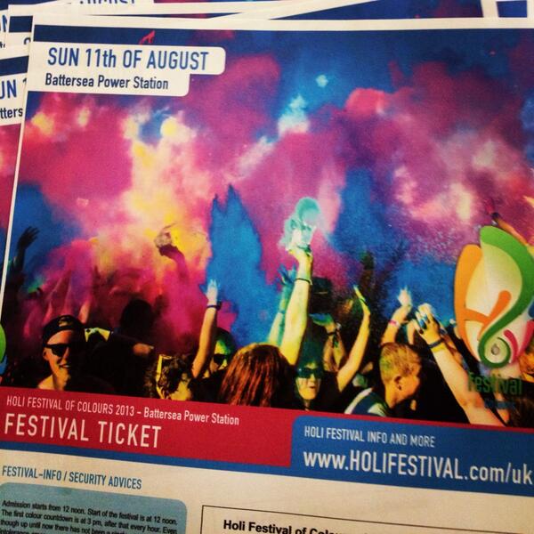 A colourful sunday, today shall be! #holi #colours #festival #music #ravin