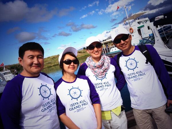 celanetwork's tweet photo. Talgat (CELA KZ) and Kadyr (CELA KG) participating at the Issyk Kul Grand Prix 2013 regatta @talgat008 @kadyrt http://t.co/51yo6JB8Xc