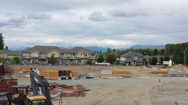 RAMCONSTbc's tweet image. Concrete poured. Formwork stripped. Gettimg ready for steel. #murrayvillecorners #construction