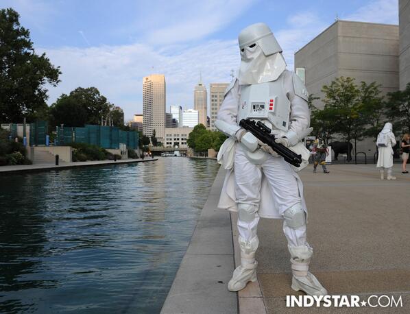 Photos: ICYMI, Star Wars Storm Troopers overtook the Canal last night. (via <a href="/MattKryger/">Matt Kryger</a>) indy.st/13xrD8p