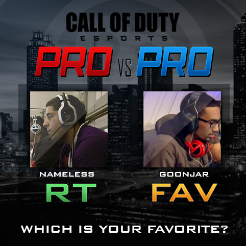 DexertoEsports's tweet photo. Today's Pro vs Pro: @UNiTE_NameLeSs of @UNiTEGaming and @Goonjar_tK from @Team_KaLiBeR Who will win? http://t.co/s2WgCoCOqN