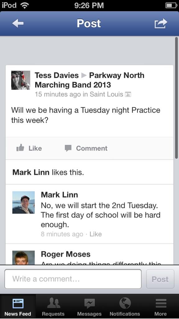 Parkway North Band tweet media