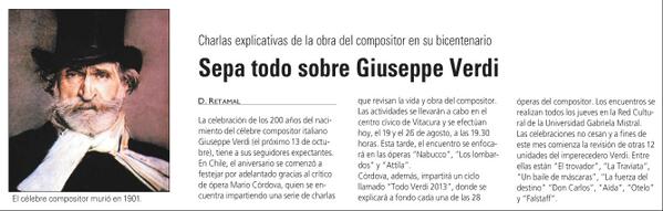 Las Ultimas Noticias. Lunes 12. Página 56.