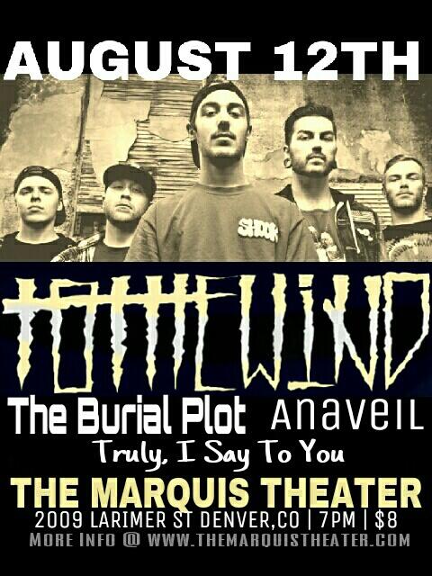 Denver here we come!! Tomorrow night at The Marquis Theater w/ #theburialplot #anaveil #trulyisaytoyou 7pm. $8.