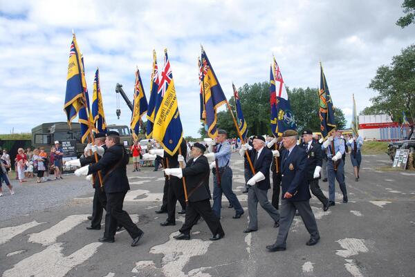 Standard Bearers at memorial service