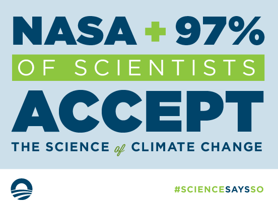 Climate change is real. #ScienceSaysSo.