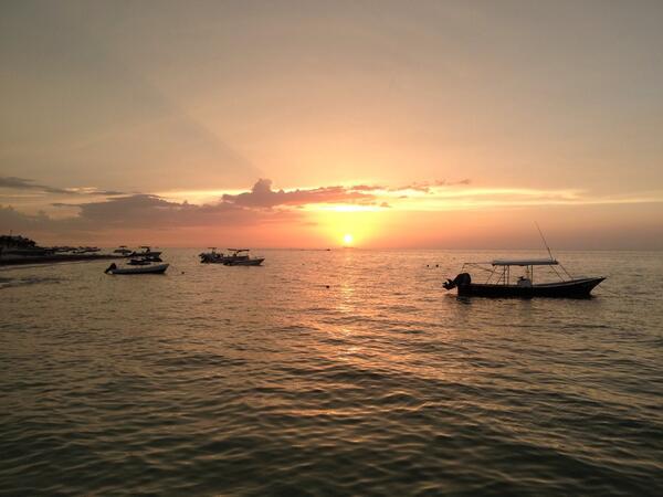 Yesterday's awesome sunset at the Yucatan Beaches... #visityucatan