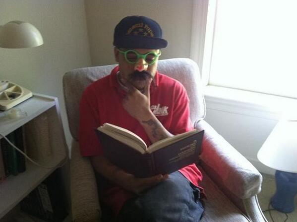 Throw back pictures -- One of our favorite from 2012. Jay being scholarly!