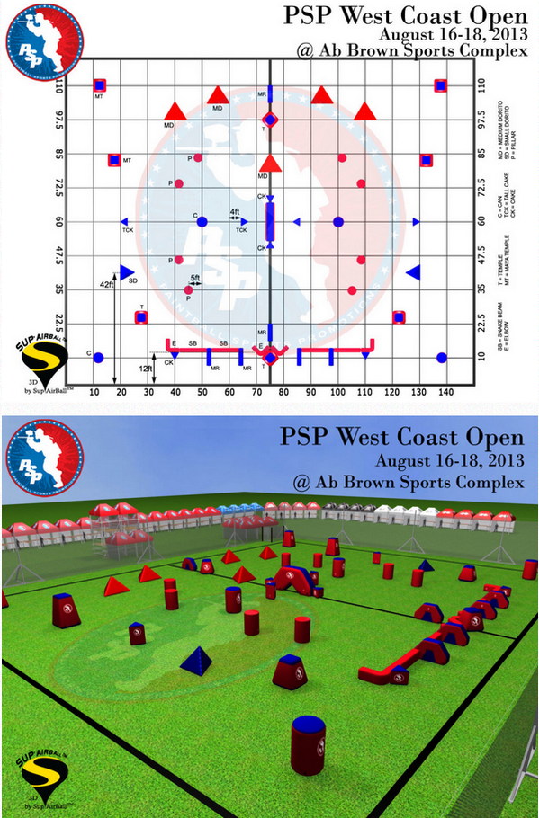 unit77pb's tweet image. Field layout for upcoming #psp #westcoastopen!  Any predictions?  #paintball