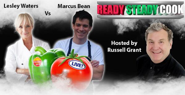 King George’s Hall (@kinggeorgeshall) on Twitter photo Delighted that <a href="/LWCookerySchool/">Lesley Waters</a> will be battling <a href="/marcusbeanchef/">Marcus Bean</a> on 26/02/14 hosted by <a href="/THERussellGrant/">Russell Grant</a> - <a href="/RSCookLive/">ReadySteadyCook LIVE</a> Delighted that <a href="/LWCookerySchool/">Lesley Waters</a> will be battling <a href="/marcusbeanchef/">Marcus Bean</a> on 26/02/14 hosted by <a href="/THERussellGrant/">Russell Grant</a> - <a href="/RSCookLive/">ReadySteadyCook LIVE</a>