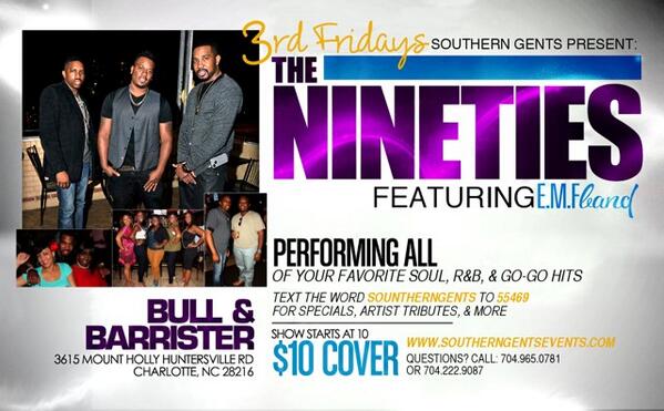 EMFBAND's tweet photo. The 90's Ft EMF and @DJFame757 Tonight 10pm-2am!Food &amp; Drink Specials just $10 http://t.co/MwZt3rs3P4 @EwillWilliams @mykalcurtis @Fljent