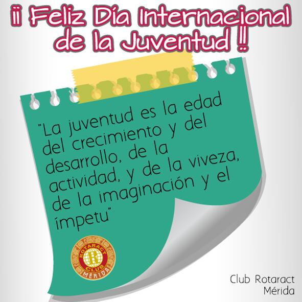 RotaractMerida's tweet photo. Feliz Día!!!! :D http://t.co/P0DOibL4Cv