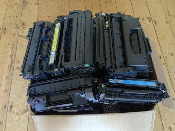 Thanks to everyone that donated ink cartridges and toners, we have raised £30 and kept 45kg from landfill this term!