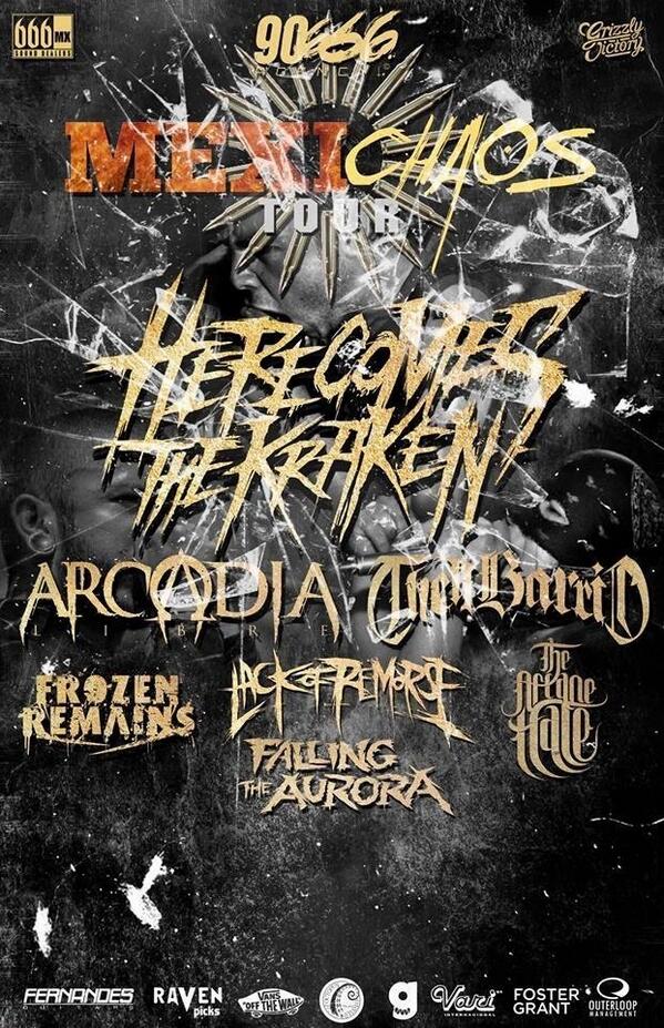 90666Agency's tweet photo. @90666Agency PRESENTA POR PRIMERA VEZ JUNTOS @HCTK @thellbarriomx @arcadialibre Y MAS #MEXICHAOSTOUR2013 http://t.co/T2t5G7Ci4c