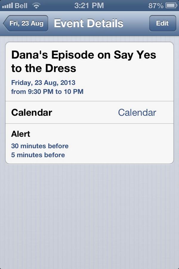 Dana Alexa on Twitter: "My episode of Say Yes to the Dress is ...